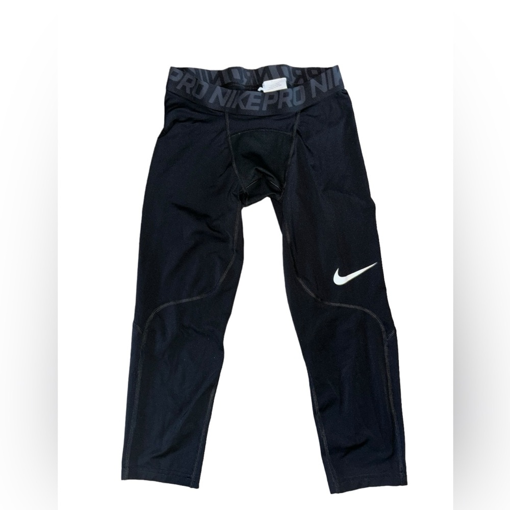 Nike Pro 3/4 Length Training Tights 838055-010 Black Dri Fit Men’s Size Small